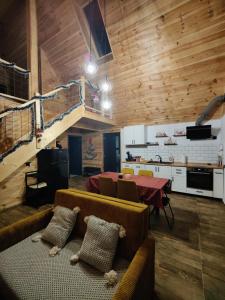 Kuchyň nebo kuchyňský kout v ubytování Cabana ONYX Baile Olanesti + 11 fotografií