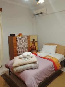 Postel nebo postele na pokoji v ubytování Savelona's Guest Appartment