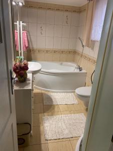 Koupelna v ubytování Magiczny Dom nad Bugiem + 21 fotografií