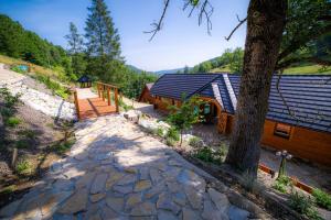 En generel udsigt til bjerge eller udsigt til bjerge taget fra lejligheden