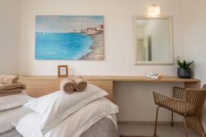 Ένα ή περισσότερα κρεβάτια σε δωμάτιο στο Ferienwohnung für 3 Personen ca 30 qm in Grebastica, Dalmatien Norddalmatien