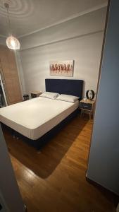 a bedroom with a large bed in a room at Ithakis Rooms in Athens
