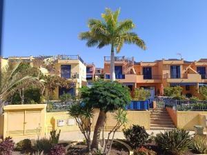 Bygningen som feriehuset ligger i