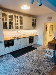 Kuchyň nebo kuchyňský kout v ubytování Apartmán v záhrade