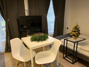 TV a/nebo společenská místnost v ubytování Near Ozas Studio