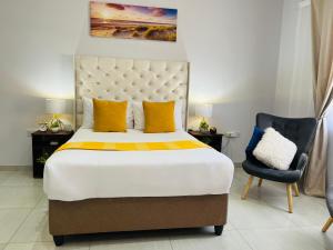 Postel nebo postele na pokoji v ubytování Studio4