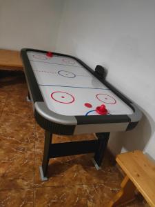 a ping pong table with a ping pong ball on it at Biesiada in Czarna Góra
