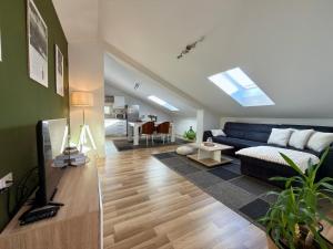 TV a/nebo společenská místnost v ubytování Rooms and Apartments IstraSoley