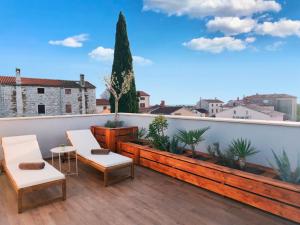 Balkón nebo terasa v ubytování Rooms and Apartments IstraSoley