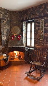 Posezení v ubytování FIKARDOU ALMOND PARK