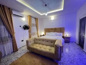 Χώρος καθιστικού στο Mags Residence