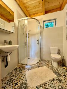 Koupelna v ubytování Rustic Harmony