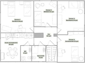 Půdorys ubytování Sonnenhöhe Apartment