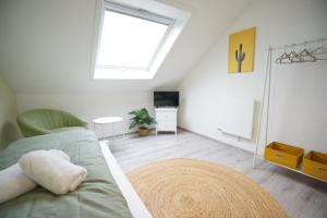 TV a/nebo společenská místnost v ubytování Sonnenhöhe Apartment