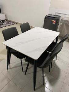 Χώρος καθιστικού στο Mekla Hotel Studio Apartment