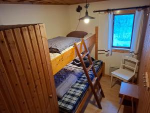 Postel nebo postele na pokoji v ubytování Trillevallen, Åre stuga Gurra
