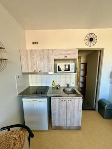 Kuchyň nebo kuchyňský kout v ubytování Hyper Centre de Valence - Studio N23