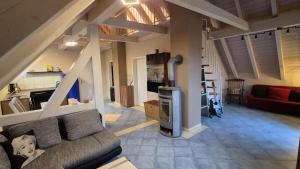 Гостиная зона в Ferienwohnung Ankerplatz