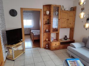TV a/nebo společenská místnost v ubytování Ferienwohnungen Wittmann, Wohnung 1.OG