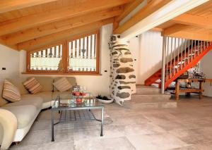 Χώρος καθιστικού στο Exclusive Chalet Maso Molini