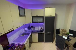 Kuchyň nebo kuchyňský kout v ubytování Bardhi apartment