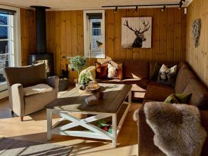 Χώρος καθιστικού στο Magical Winter Days At Sjusjøen