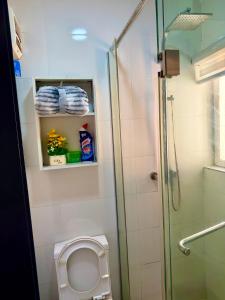 Koupelna v ubytování Albergo Nexus