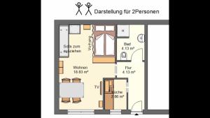 Mikro-Apartmenthaus Lübeck في لوبيك: مخطط طابقي للمنزل +20 صورة