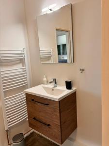 Koupelna v ubytování Mikro-Apartmenthaus Lübeck