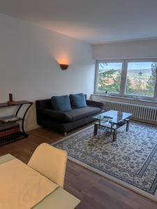 Posezení v ubytování Panoramablick vom Rodenberg