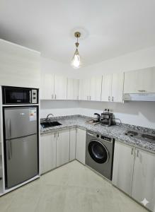 Kuchyň nebo kuchyňský kout v ubytování Traditional apartment the center of Agadir