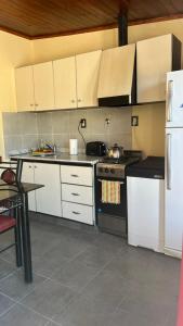 Η κουζίνα ή μικρή κουζίνα στο Departamento Las Grutas - Olguita