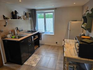 Η κουζίνα ή μικρή κουζίνα στο Home Sweet Vosges gîte Montana +14 φωτογραφίες