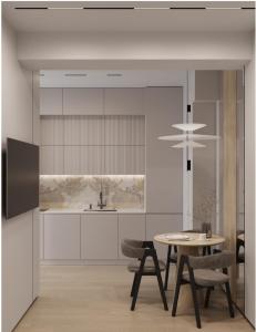 Μια τηλεόραση ή/και κέντρο ψυχαγωγίας στο Airport Aparthotel