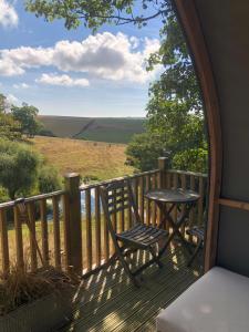 Μπαλκόνι ή βεράντα στο Beautiful one bed Pod in idyllic surroundings