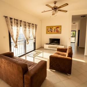 Χώρος καθιστικού στο Villa Maurice