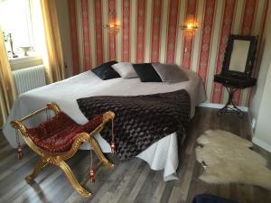 Ένα ή περισσότερα κρεβάτια σε δωμάτιο στο Sweet Dreams B&B Ullared