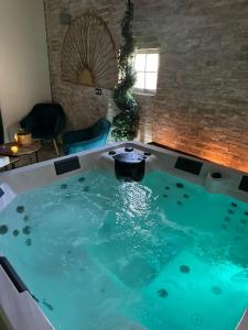 L’Éden في سانت-آفيرتين: حوض جاكوزي في منتصف الغرفة