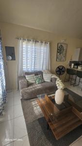 Luxury Stay in Quiet Community في بورتمور: غرفة معيشة مع أريكة وطاولة قهوة