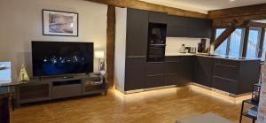 Et tv og/eller underholdning på Apartments in der Barockscheune
