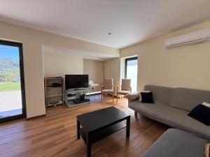 Una televisión o centro de entretenimiento en Quinta de Sub-Ribas, ideal para famílias