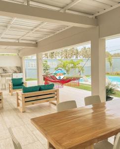 Bazén v ubytování Sun Beach nebo v jeho okolí