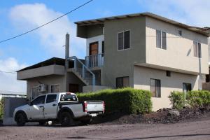 Bygningen som feriehuset ligger i