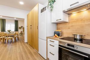 Η κουζίνα ή μικρή κουζίνα στο Apartmán Šumava-Rejštejn