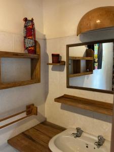 Ένα μπάνιο στο Campement teranga gandiole