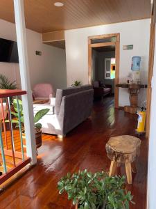 Χώρος καθιστικού στο Posada Casa Linda