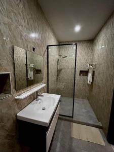 Koupelna v ubytování Eduardo Hotel Abuja