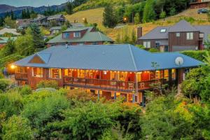 En generel udsigt til bjerge eller udsigt til bjerge taget fra lejligheden