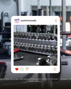 Fitness centrum a/nebo fitness zařízení v ubytování Pacific Fitness Apartments