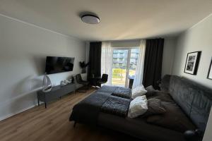 Posezení v ubytování Comfortable apartment, SPA zone, Dziwnow